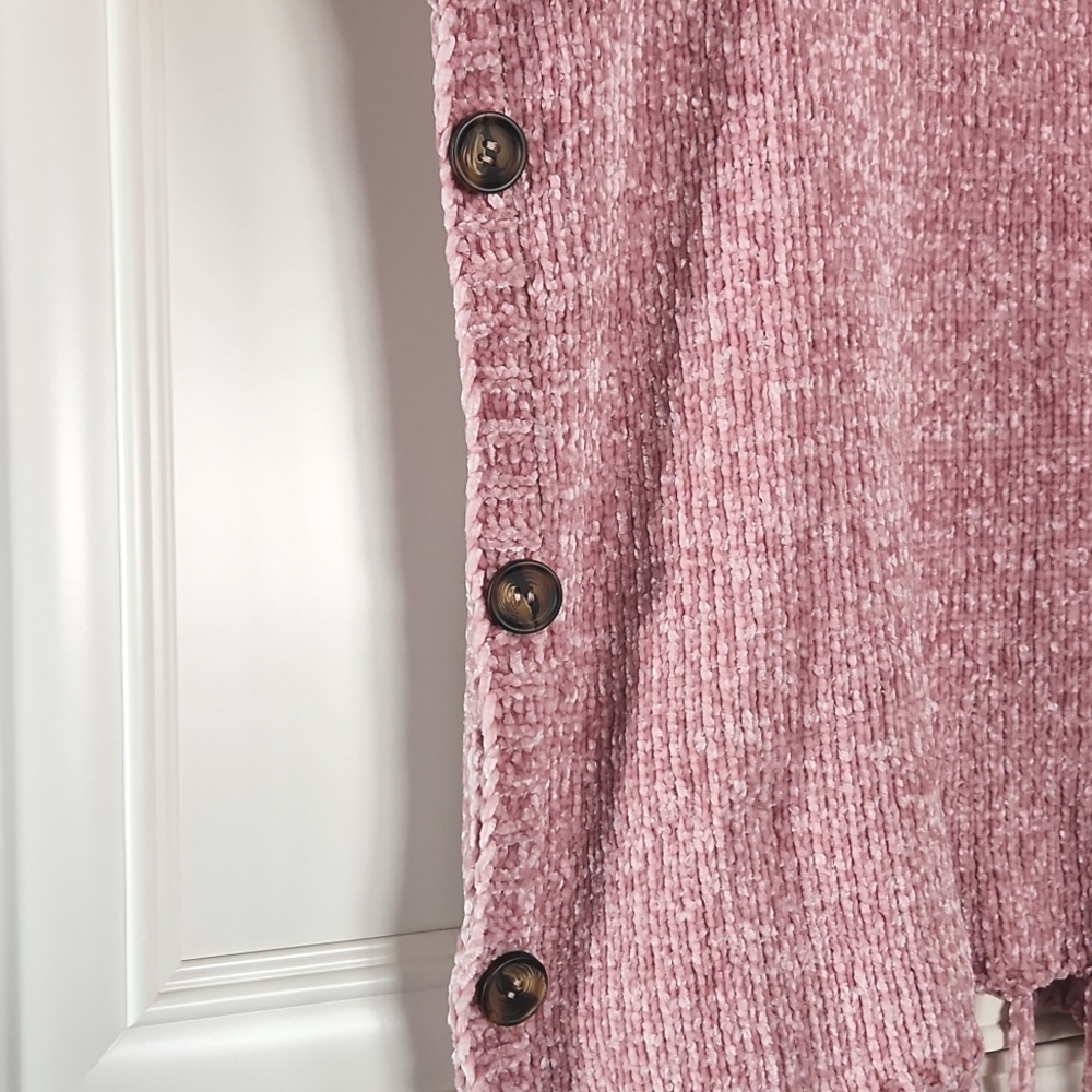 NWT OLIVER | $97 Chenille Cowl Neck Sweater Poncho - Picture 4 of 7